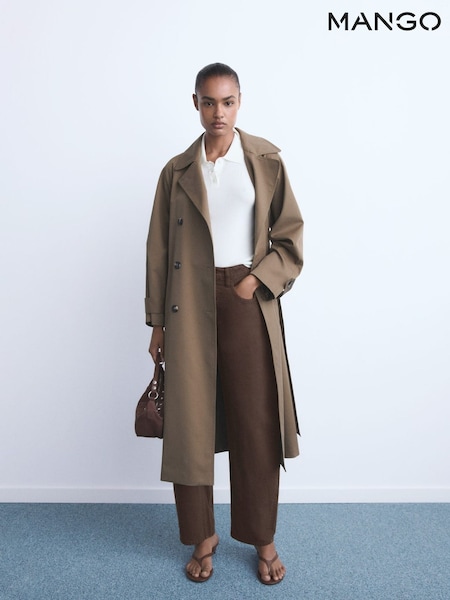 Mango Brown High-Rise Balloon Jeans (H90381) | £40