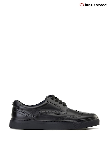 Base London Black Clapton Brogue Trainer (H90481) | £65