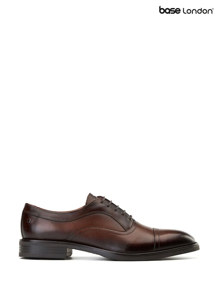 Base London Brown Lapel Toe Cap Shoe (H90485) | £65