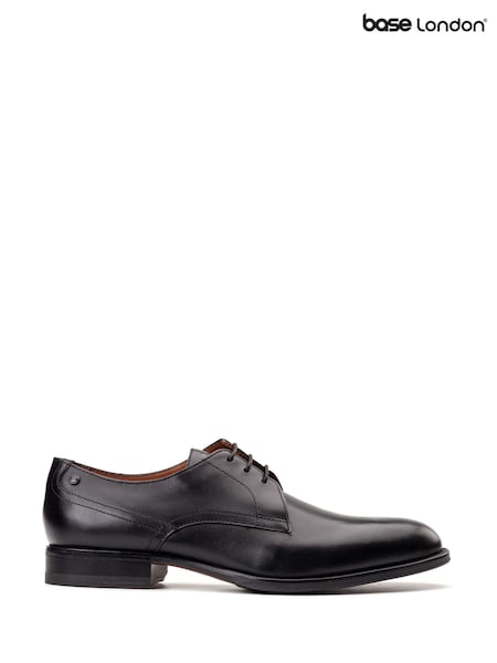 Base London Black Dark Edison Lace Up Shoe (H90495) | £70