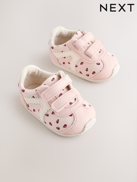 Pink Ladybird Baby Touch Fastening Trainers (0-24mths) (H90888) | £11