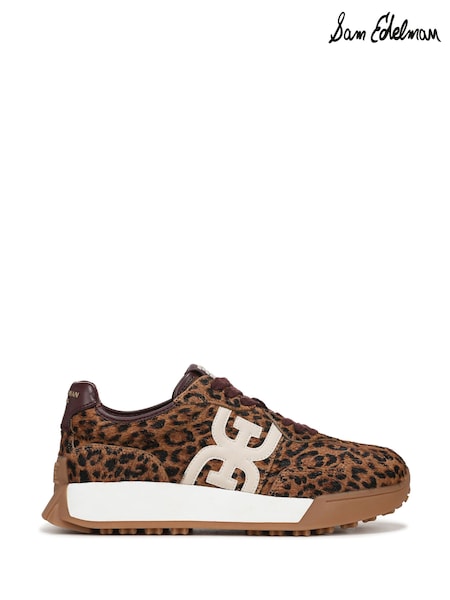 Sam Edelman Red Langley 3 Regular Fit Lace-Up Trainers (H90963) | £0