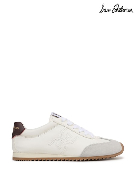 Sam Edelman Isella 2 Regular Fit Lace-Up White Trainers (H90986) | £125