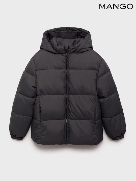 Mango Grey Hood Quilted Coat (H91011) | £28