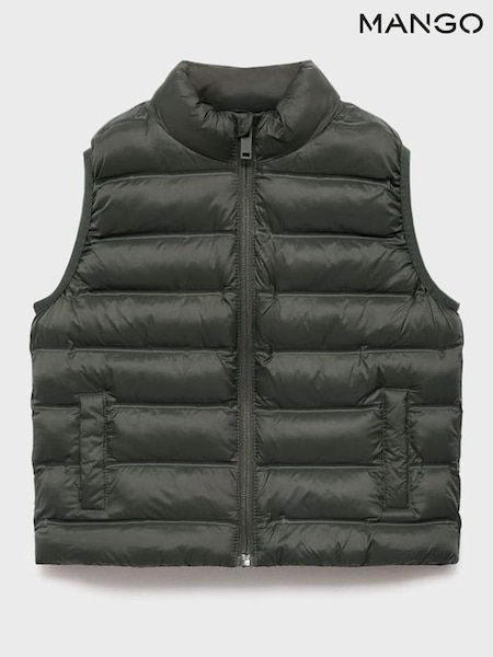 Mango Green Quilted Gilet (H91022) | £23