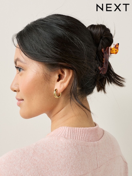 Tortoiseshell Brown Sausage Dog Hair Claw Clip (H91119) | £10