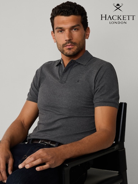 Hackett Embroidered Logo Pique Polo Shirt (H91225) | £90