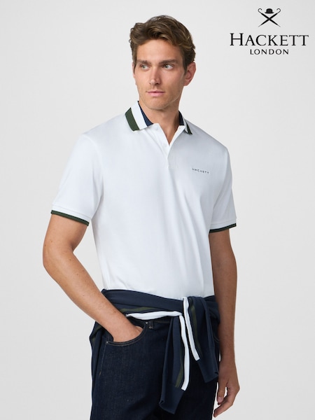 Hackett Multi Tipped Collar Polo Shirt (H91234) | £90