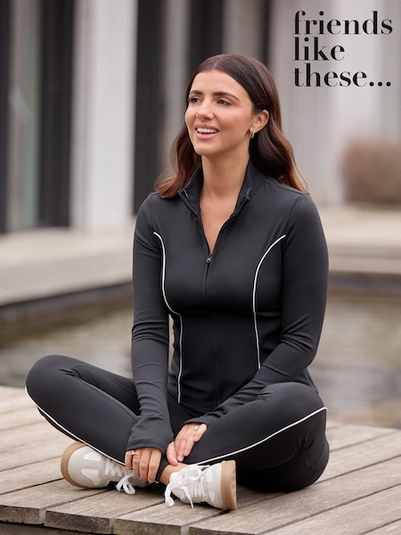 Friends Like These Black Studio Zip Through Jacket (H91358) | £32