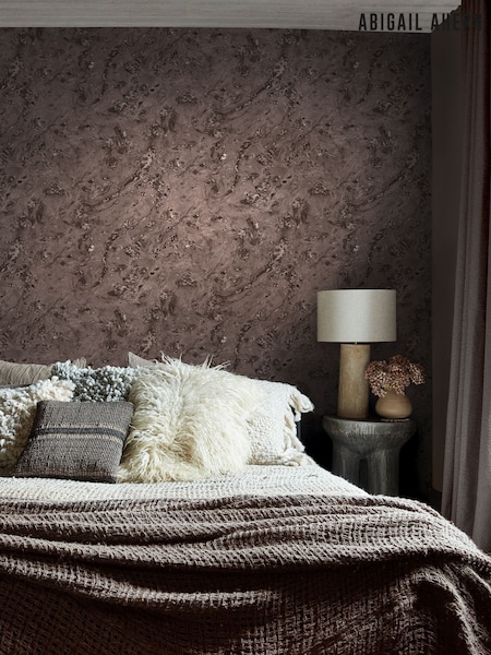 Abigail Ahern Mocha Boheme Marble 10M Wallpaper (H91442) | £90