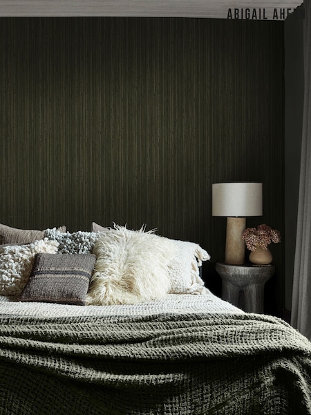 Abigail Ahern Fibre Stripe 10M Wallpaper (H91451) | £90