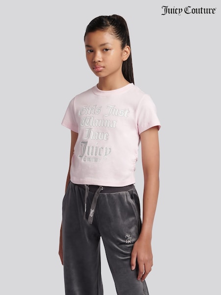 Juicy Couture Pink Slogan T-Shirt (H91953) | £25 - £30