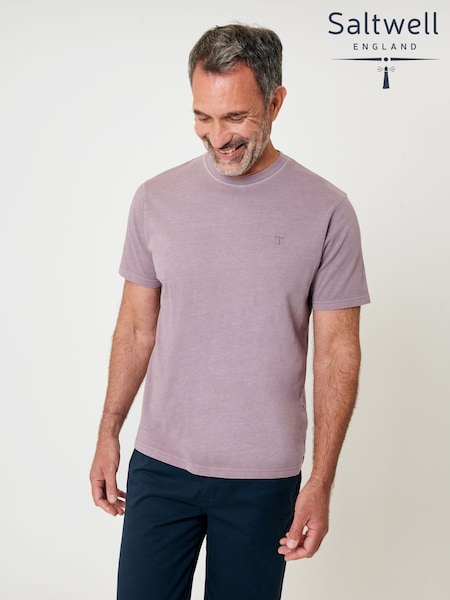 Saltwell Garment Dye Cotton Jersey Crew Neck T-Shirt (H91960) | £20