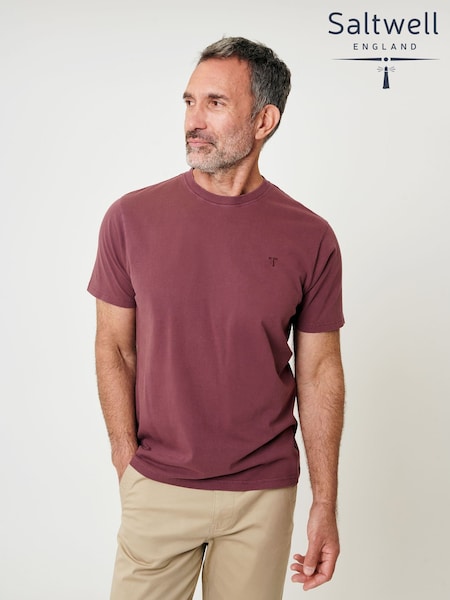 Saltwell Garment Dye Cotton Jersey Crew Neck T-Shirt (H91963) | £20