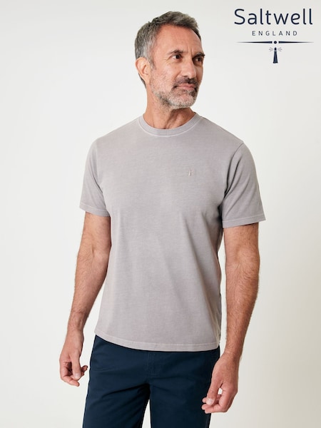 Saltwell Garment Dye Cotton Jersey Crew Neck T-Shirt (H91968) | £20