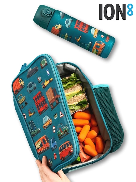 Ion8 Automobiles Lunch Bag and Leak Proof Recyclon Water Bottle Bundle (H91976) | £23