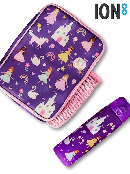 Ion8 Princess Lunch Bag & Leakproof Recyclon Water Bottle Bundle (H91989) | £23
