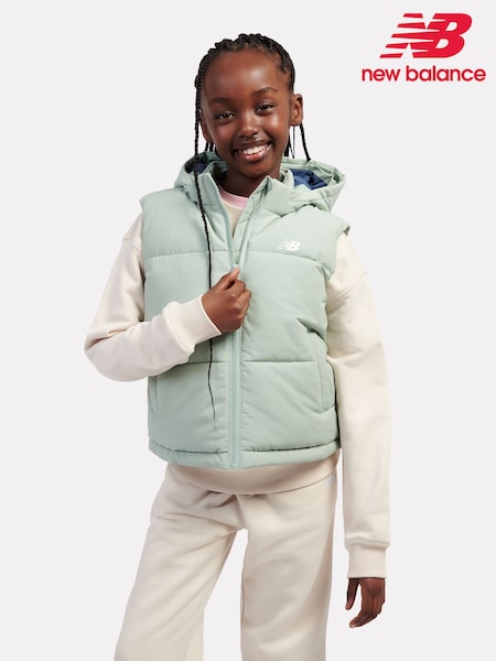 New Balance Green Small Wide Baffle Logo Gilet (H92020) | £80 - £96
