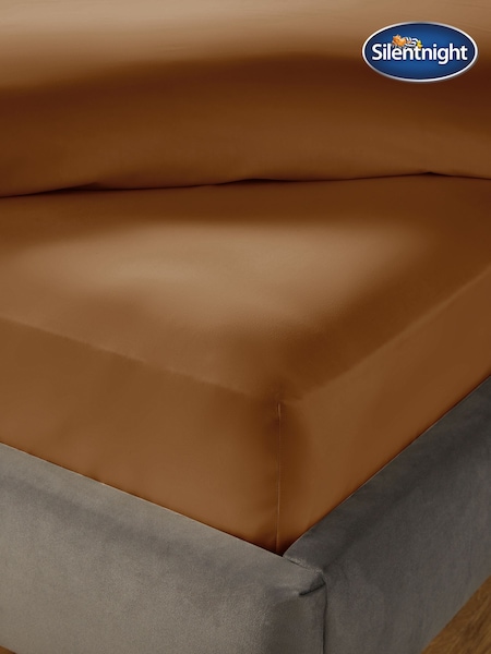 Silentnight Terracotta Cotton 40cm Extra Deep Fitted Sheet (H92139) | £22 - £27