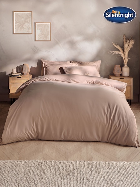 Silentnight Natural Cotton Rich T180 Washed Duvet Set (H92141) | £26 - £36
