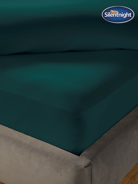 Silentnight Teal Cotton 40cm Extra Deep Fitted Sheet (H92147) | £22 - £27