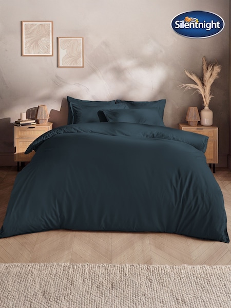 Silentnight Indigo Cotton Rich T180 Washed Duvet Set (H92148) | £26 - £36