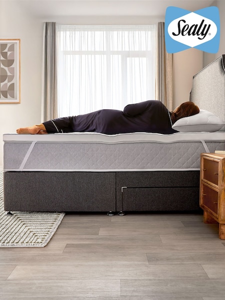Sealy White Side Sleeper Memory Foam Mattress Topper (H92154) | £130 - £150