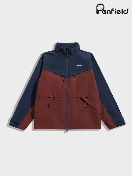 Penfield Brown Mens Northrim Rain Jacket (H92191) | £175