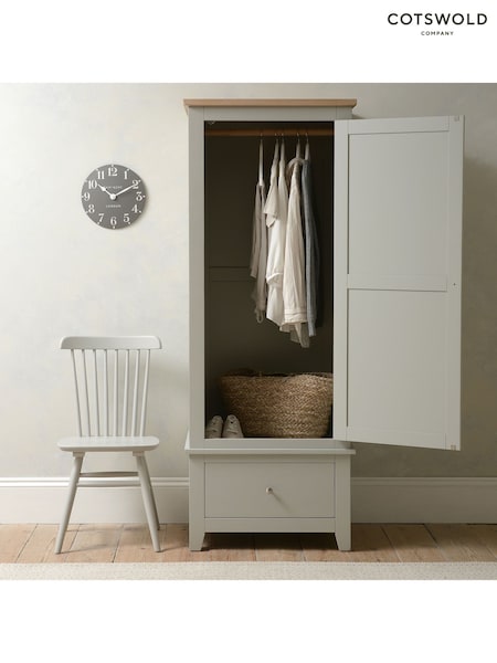 Cotswold Company Dove Grey Chester Single Wardrobe (H92440) | £714