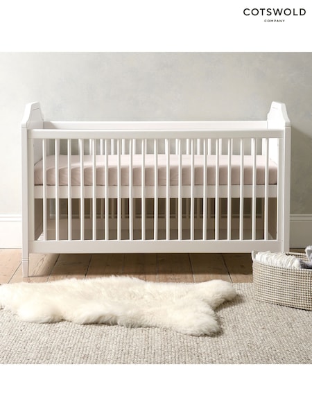 Cotswold Company Pure White Pensham Deluxe 3-In-1 Cot Bed (H92450) | £484