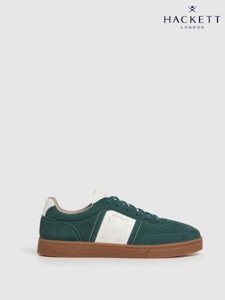Hackett Harper League Suede and Leather Trainers (H92459) | £110