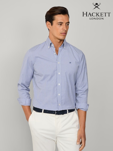 Hackett Tailored Fit Gingham Shirt (H92468) | £100