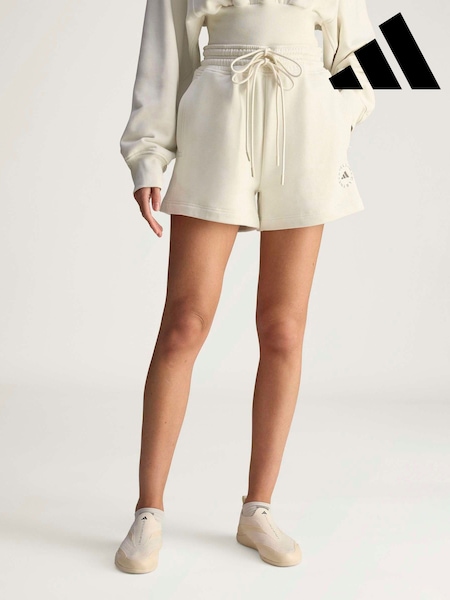 adidas Stella McCartney Cream Terry Shorts (H92741) | £80