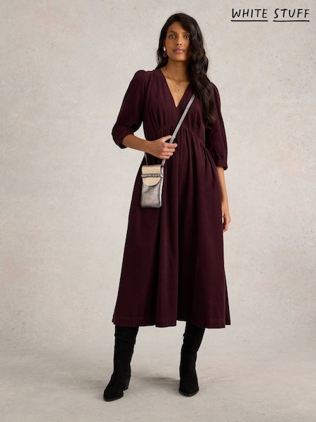 White Stuff Purple Lucy Cord Dress (H92817) | £79