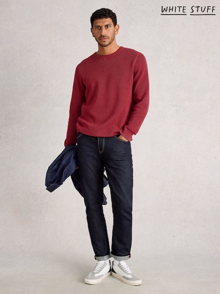 White Stuff Red Attadale Crew Neck Jumper (H92828) | £45