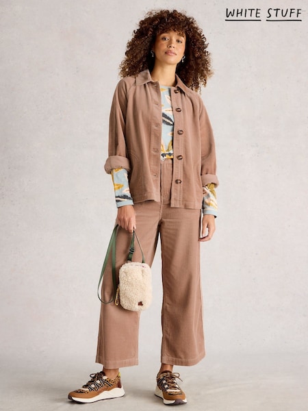 White Stuff Brown Eden Cord Jacket (H92860) | £85