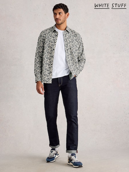 White Stuff Blue Salcombe Fish Print Shirt (H92916) | £55