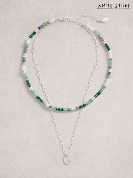 White Stuff Green Sophie Layered Bead Necklaces (H92927) | £25