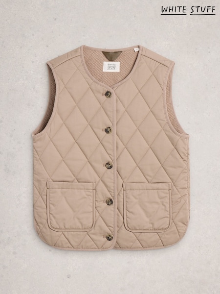 White Stuff Natural Emily Quilted Gilet (H92933) | £65