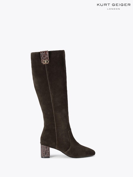 Kurt Geiger London Chelsea Trim Knee Boots (H92969) | £249