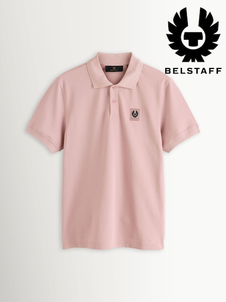 Belstaff Pink Cotton Pique Polo Shirt (H93101) | £95