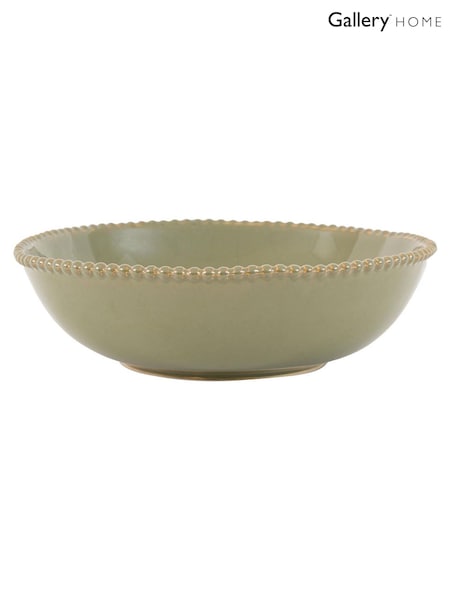 Gallery Home Set of 4 Olive Blair Beaded Pasta Bowls (H93146) | £45