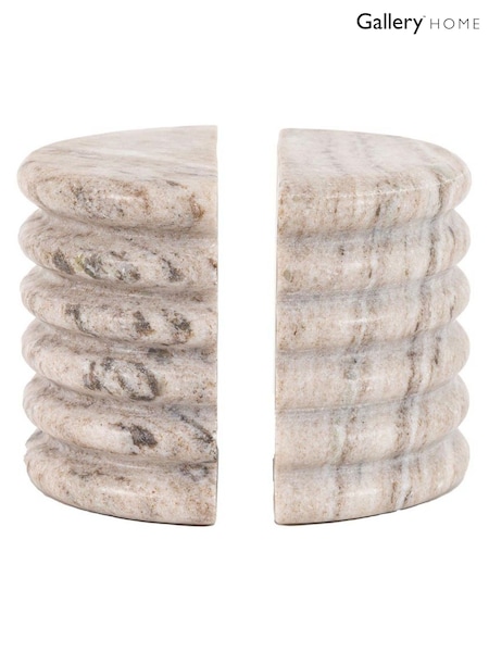 Gallery Home Set of 2 Beige Mable Bookends (H93147) | £36