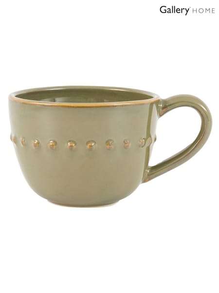 Gallery Home Set of 4 Olive Beaded Mugs (H93148) | £35