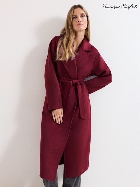 Phase Eight Red Darcy Wool Coat (H93217) | £210