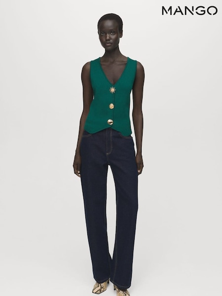 Mango Green Antonia Waistcoat (H93364) | £46