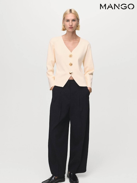 Mango White Tonete Jacket (H93365) | £50