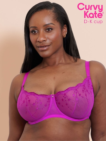 Curvy Kate Purple Stardust Balcony Bra (H93378) | £34