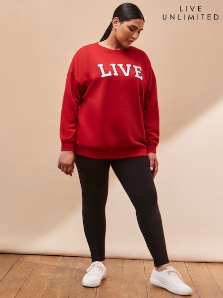 Live Unlimited Black Curve Zipper Leggings (H93422) | £42