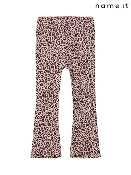 Name It Purple Leopard Flared Trousers (H93813) | £12